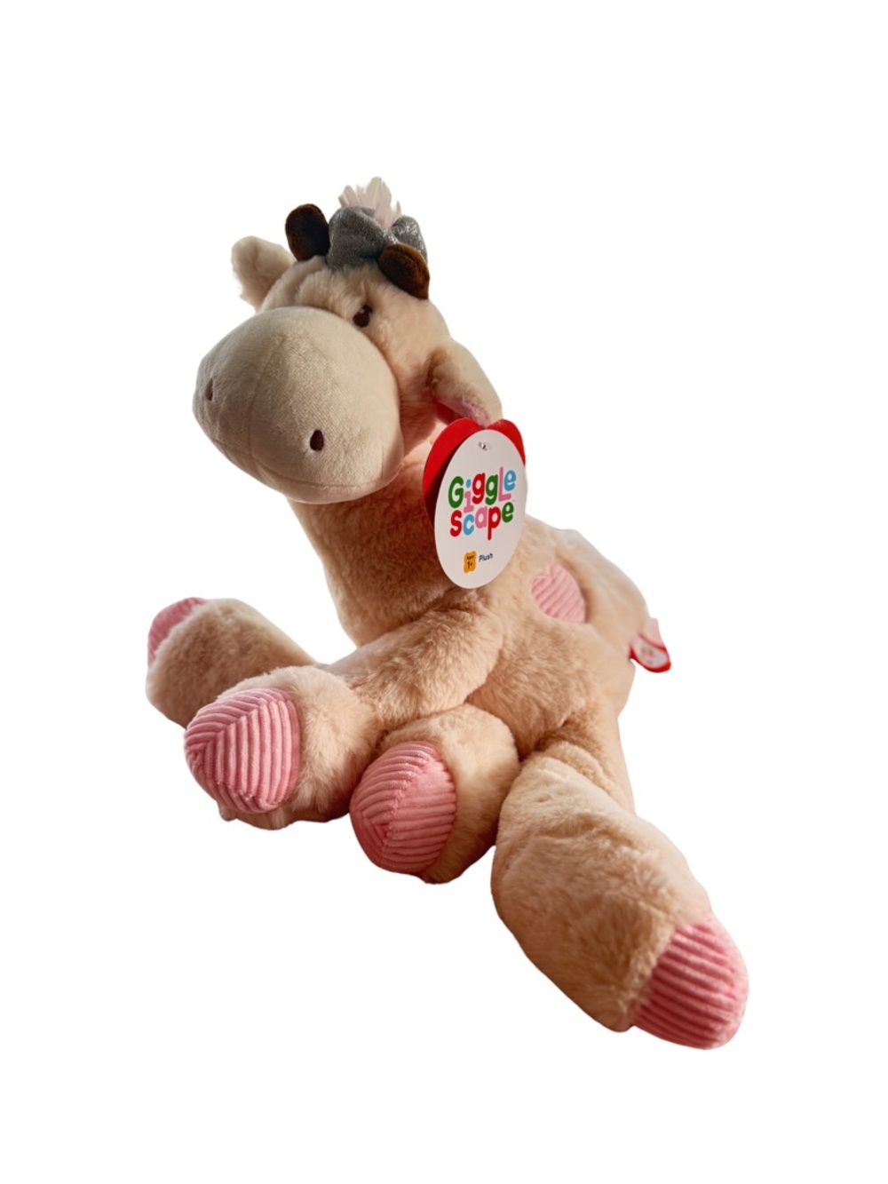 🦒✨Giggle Scape Plush Giraffe Stuffy Pink Cream NWT Cute